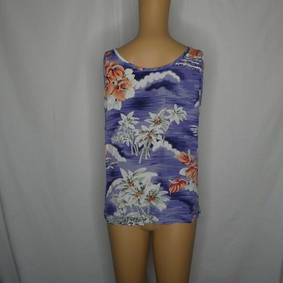 Tommy Bahama Tropical Sailboat Palm Tree Tank Top - Picture 9 of 9
